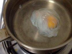 Spiced Quinoa, Spinach & Poached Egg with Tahini Sauce