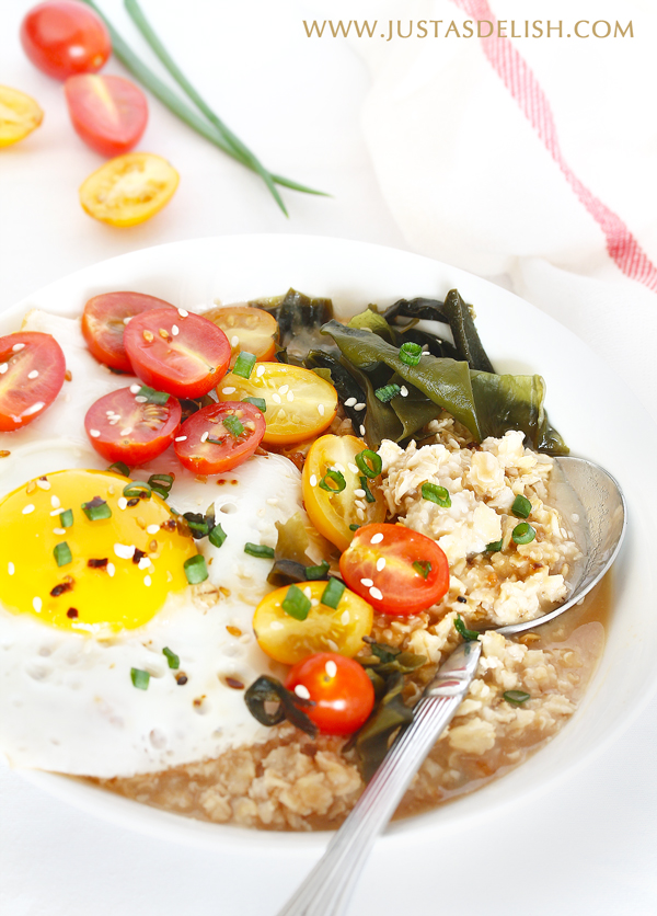 Savoury Miso Oatmeal