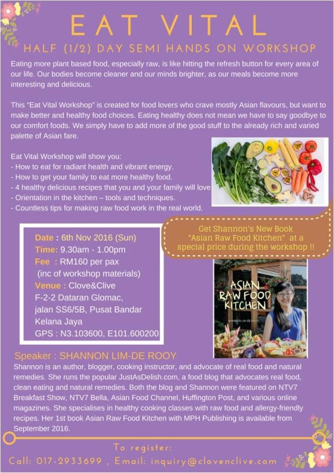 Eat Vital Workshop - Clove & Clive